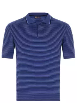Поло хлопковое в полоску