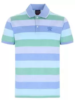 Поло хлопковое в полоску