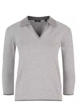 Поло хлопковое в полоску