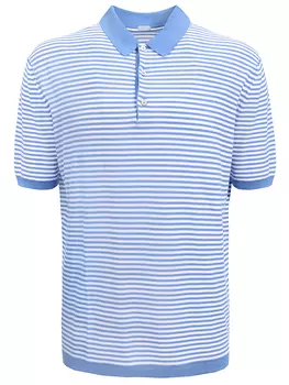 Поло хлопковое в полоску