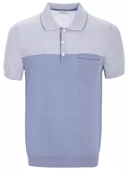 Поло хлопковое в полоску