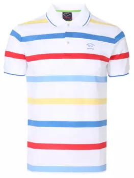Поло хлопковое в полоску