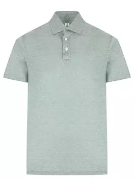 Поло из хлопка и льна LUIGI BORRELLI