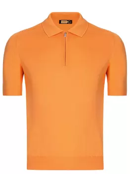 Поло из хлопка и шелка