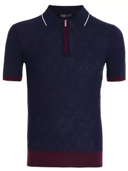 Поло из хлопка и шелка