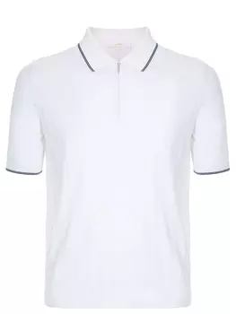 Поло из хлопка и шелка