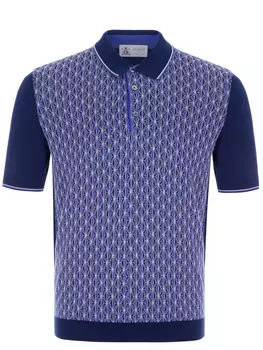 Поло из хлопка и шелка