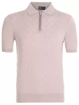 Поло из хлопка и шелка