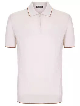 Поло из хлопка и шелка