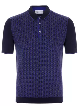 Поло из хлопка и шелка