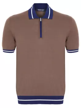 Поло из хлопка и шелка