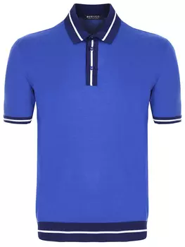 Поло из хлопка и шелка