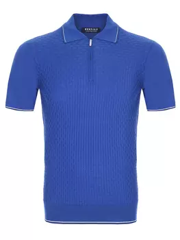 Поло из хлопка и шелка