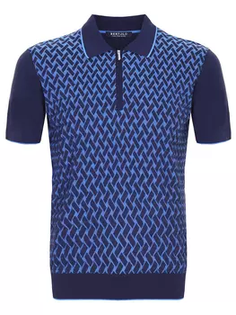 Поло из хлопка и шелка