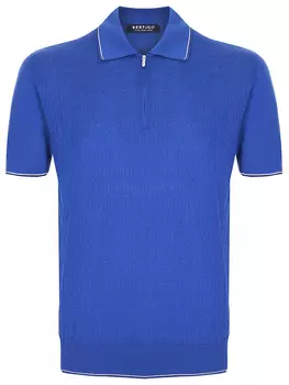 Поло из хлопка и шелка