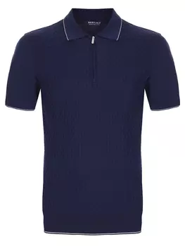 Поло из хлопка и шелка