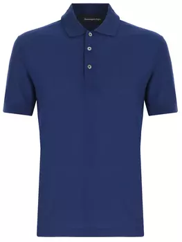 Поло из хлопка и шелка