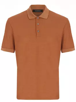 Поло из хлопка и шелка