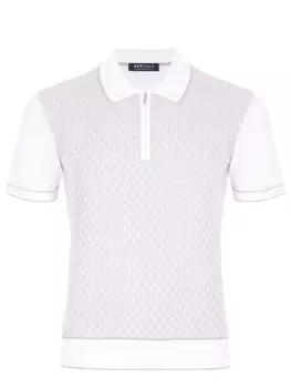 Поло из хлопка и шелка