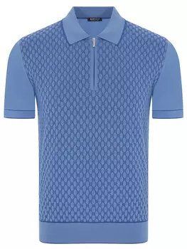 Поло из хлопка и шелка