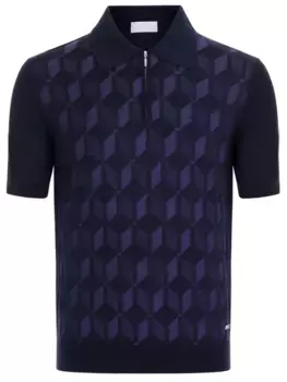 Поло из хлопка и шелка