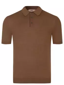 Поло из хлопка и шелка