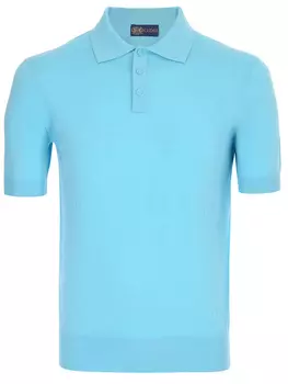 Поло из хлопка и шелка