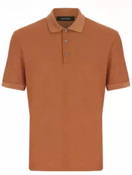 Поло из хлопка и шелка