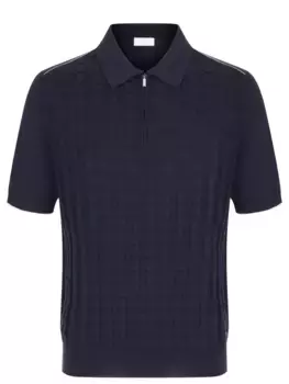 Поло из хлопка и шелка CASTANGIA