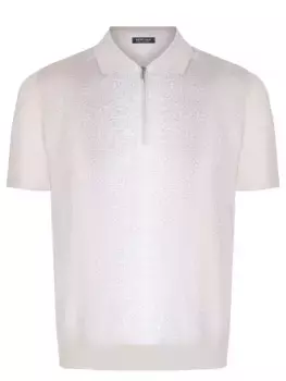 Поло из хлопка и шелка