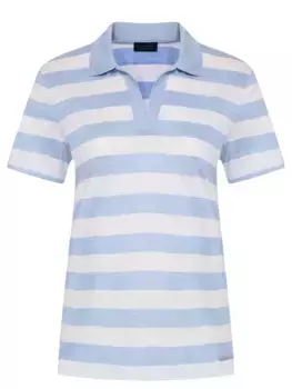 Поло из хлопка и шелка