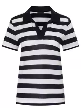 Поло из хлопка и шелка