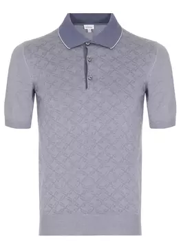Поло из хлопка и шелка BRIONI