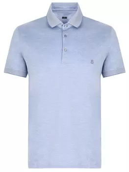 Поло из хлопка и шелка CAPOBIANCO