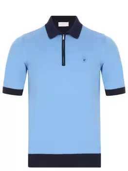 Поло из хлопка и шелка CASTANGIA