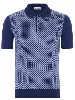 Поло из хлопка и шелка COLOMBO