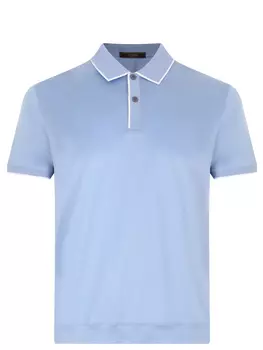 Поло из хлопка и шелка CUDGI