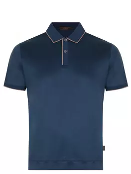 Поло из хлопка и шелка CUDGI