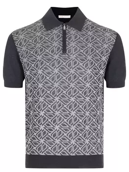 Поло из хлопка и шелка JOHNNY MANGLANI