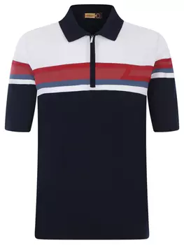 Поло из хлопка и шелка ZILLI