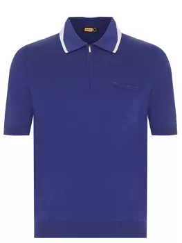 Поло из хлопка и шелка ZILLI