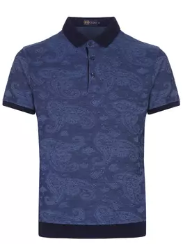 Поло из хлопка и вискозы