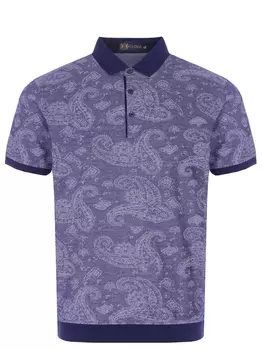 Поло из хлопка и вискозы