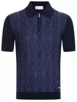 Поло из шелка и хлопка