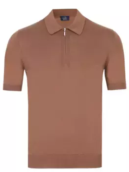 Поло из шелка и хлопка