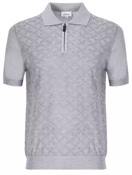 Поло из шелка и хлопка