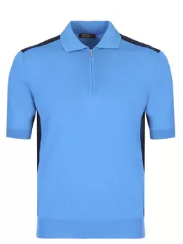 Поло из шелка и хлопка