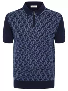 Поло из шелка и хлопка