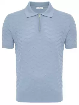 Поло из шелка и хлопка