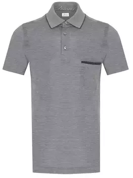 Поло из шелка и хлопка BRIONI